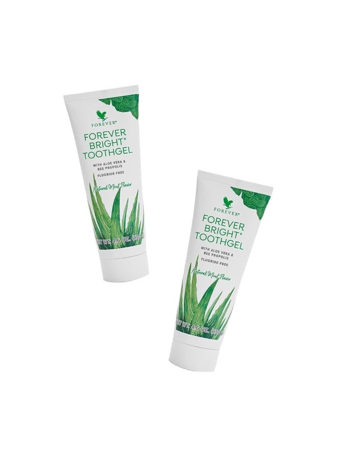 2 عبوه معجون أسنان فوريفر برايت مع الألوفيرا وعكبر النحل 130ج